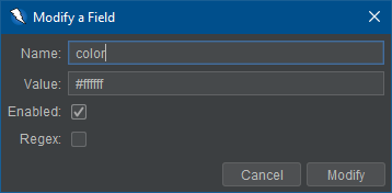 A screenshot of the Value Generator&rsquo;s modify dialog